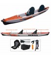 Kayak tandem gonflable Ocean Typhon 4,40 mètres